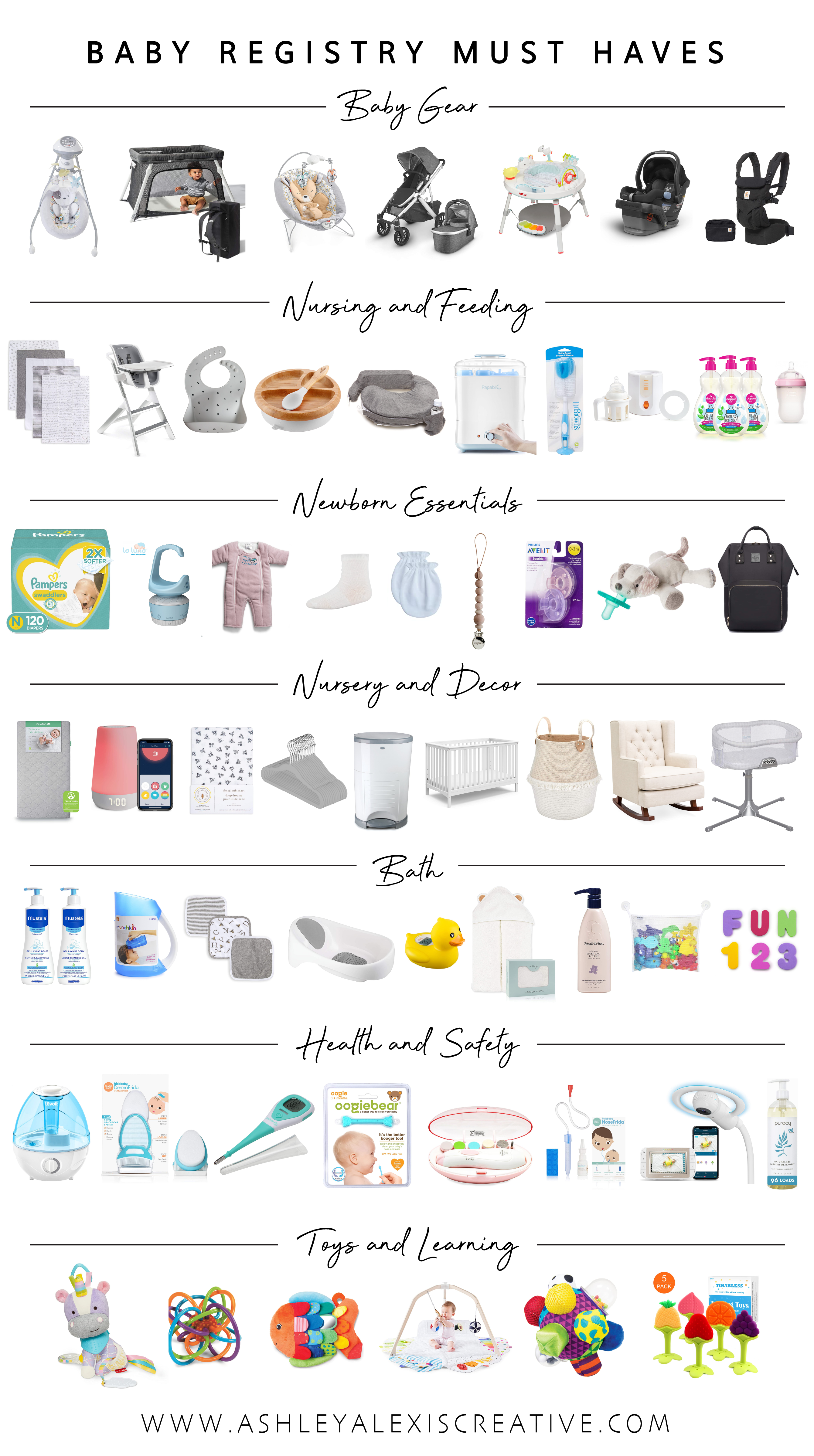BABY REGISTRY MUST-HAVES • Ashley Alexis Creative